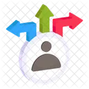 Business Direction Business Opportunities Choose Path Icon