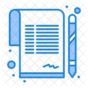 Business Paper Agreement Paper Deal Paper Icon