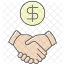 Business Partnership Lineal Color Icon Icon