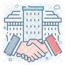 Business Handshake Business Handclasp Meeting Icône