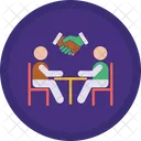 Partnership Handshake Business Meeting Icon