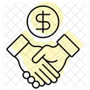 Business Partnership Color Shadow Thinline Icon アイコン