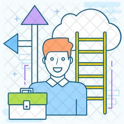 Business Path  Icon