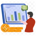 Business Analytics Business Presentation Graphical Representation Icon