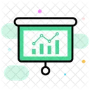 Business Chart Bar Graph Statistical Presentation Icon