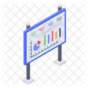 Business Presentation Graphical Presentation Business Data Icon