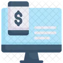 Internet Marketing Computer And Smartphone Money Icon
