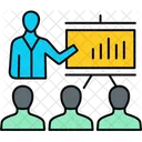 Business Presentation Board Diagram Icon