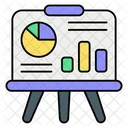Business Presentation Statistics Analytics Icon