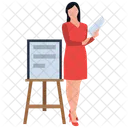Business Presentation Graphical Presentation Trade Planning Icon
