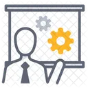Business Presentation Presentation Development Process Icon