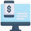 Internet Marketing Computer And Smartphone Money Icon