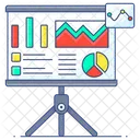 Market Presentation Business Presentation Business Projector Icon
