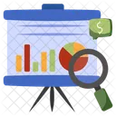 Business Presentation Graphical Representation Data Analytics Icon
