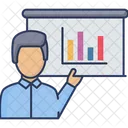 Graph Presentation Analytics Icon