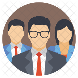 Business Professionals Icon - Download in Flat Style