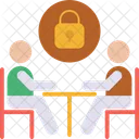Security Lock Business Meeting Meeting Icon