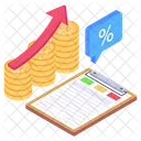 Business Growth Business Raise Data Growth Icon