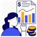 Business Report Data Analytics Infographic Icon
