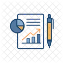 Business Report Statistics Analytics Icon