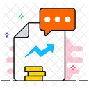 Business Report Financial Report Stats Report Icon
