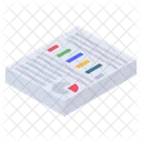 Business Report Financial Report Survey Report Icon