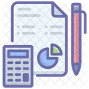 Business Report Accounting Budget Icon