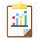 Data Analytics Graphical Presentation Business Report Icon