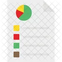 Business Report Financial Report Graph Report Icon