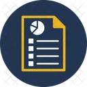 Business Report Financial Report Graph Report Icon