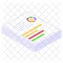 Data Analytics Pie Chart Business Report Icon