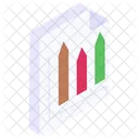 Data Analytics Bar Chart Business Report Icon
