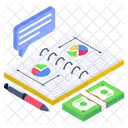 Business Paper Business Document Business Report Icon