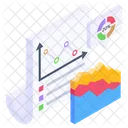 Statistics Report Business Report Timeline Infographics Icon
