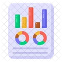 Graphical Presentation Business Analysis Infographic Icon