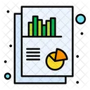Business Report Chart Document Icon