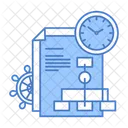 Business Report Report File Report Time Icon