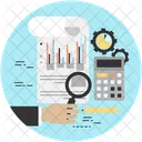 Business Report Business Technology Business Statistics Icon