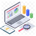 Report Auditing Report Analysis Business Chart Analysis Icon