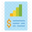 Business Report Statistics Analytics Icon