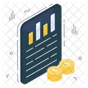 Business Report Data Analytics Infographic Icon