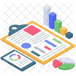 Business Report Vector  Icon