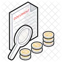 Business Research Finance Monitoring Money Search Icon
