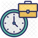 Business Schedule Clock Portfolio Icon