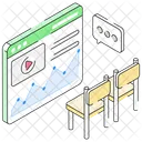Geschaftsseminar Webinar Video Symbol