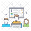 Business Seminar Finanztraining Geschaftsprasentation Symbol
