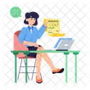 Business Seminar Business Webinar Business Talk Symbol