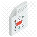 Business Sitemap Report Workflow Diagram Process Report Icon