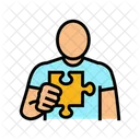 Human Business Puzzle Icon