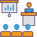Business Speech Training Seminar Business Training Icon